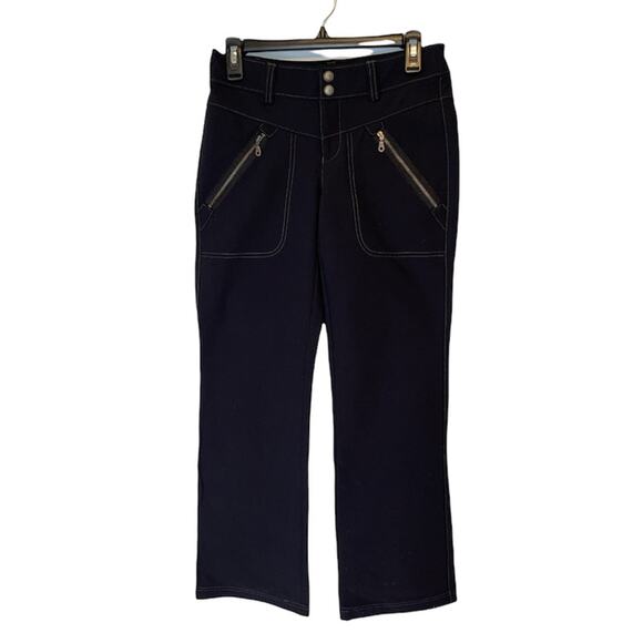 Athleta Wide Led Casual Pants Black Color Size 0 - Picture 2 of 9